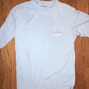 Light Blue Long Sleeve Vineyard Vines T-shirt